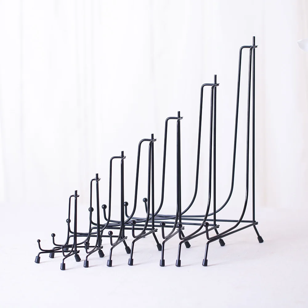 Улучшенная Нескользящая железная подставка для дисплея черный мольберт