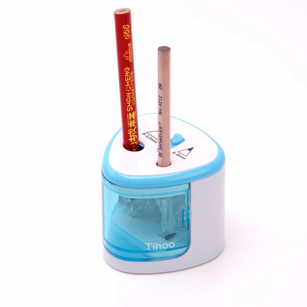 Электрическая точилка для карандашей с двумя отверстиями Настольная