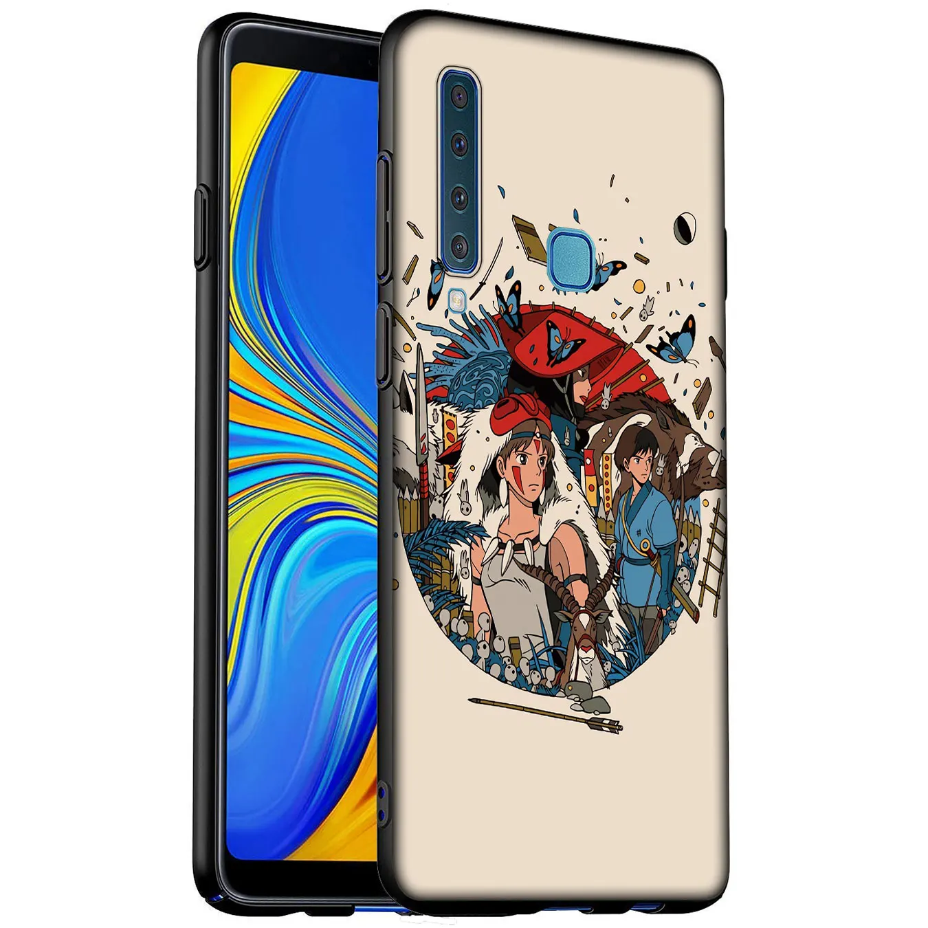 Мягкий силиконовый чехол принцессы Mononoke для Samsung Galaxy A6 A7 A8 A9 2018 A3 A5 2016 2017 Note 9 8 10 Plus |
