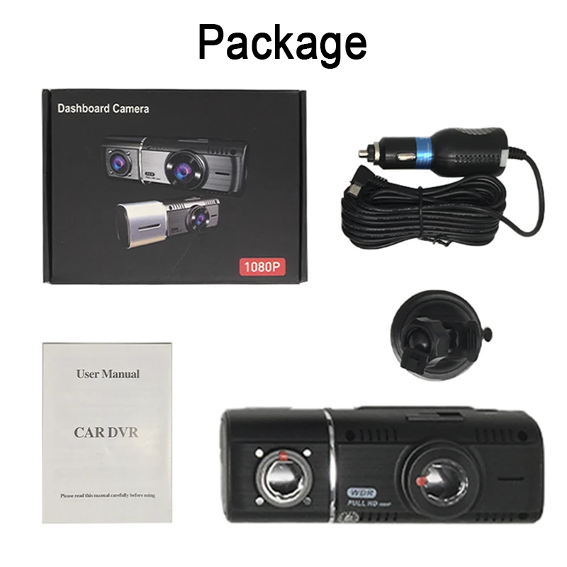 

Vikewe Car DVR Dash Cam FHD 1080P Video Recorder Dashcam Front and Internal Camera Auto Registrator Night Vision DashCamera