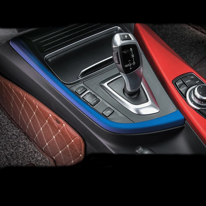

Car Styling Gear Shift Box Sequins Cover Trim Stall Decoration strip sticker for BMW 3 4 Series 3GT F30 F31 F32 F34 F36 316i 320