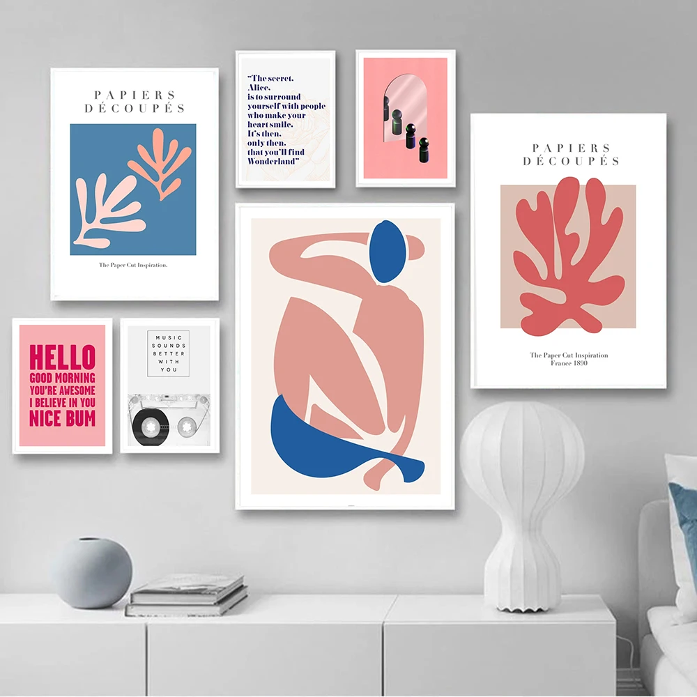 

Vintage Papiers Decoupes Posters And Prints Abstract Wall Art Canvas Prints Girl Body Poster Quotes Wall Pictures Home Decor