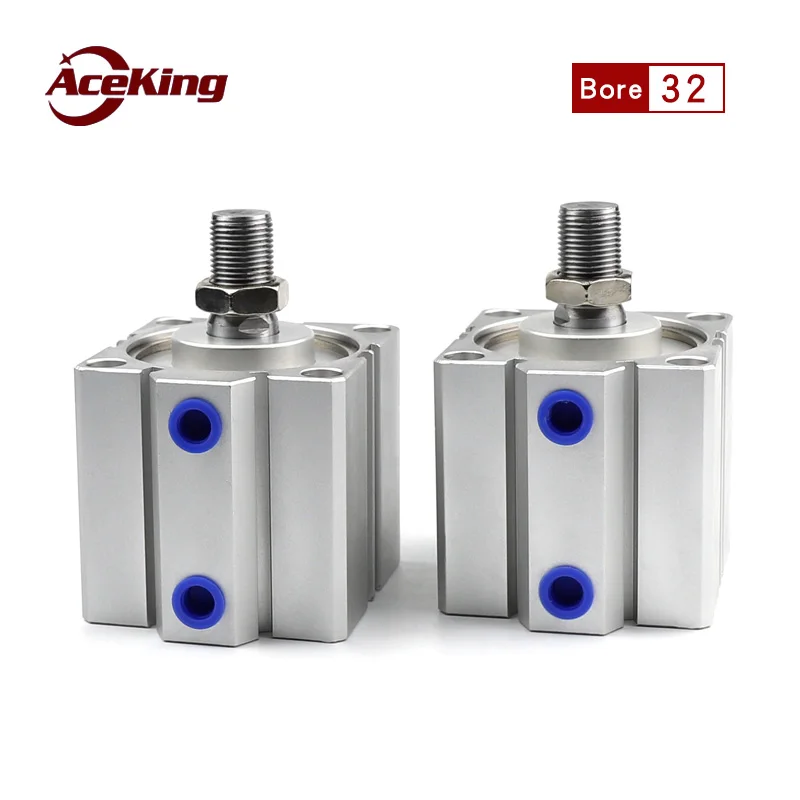 

SDA Thin cylinder with external teeth External thread small pneumatic SDAS/SDA32x5x10x15x20x25x30x35x40x45x50x75x100-B