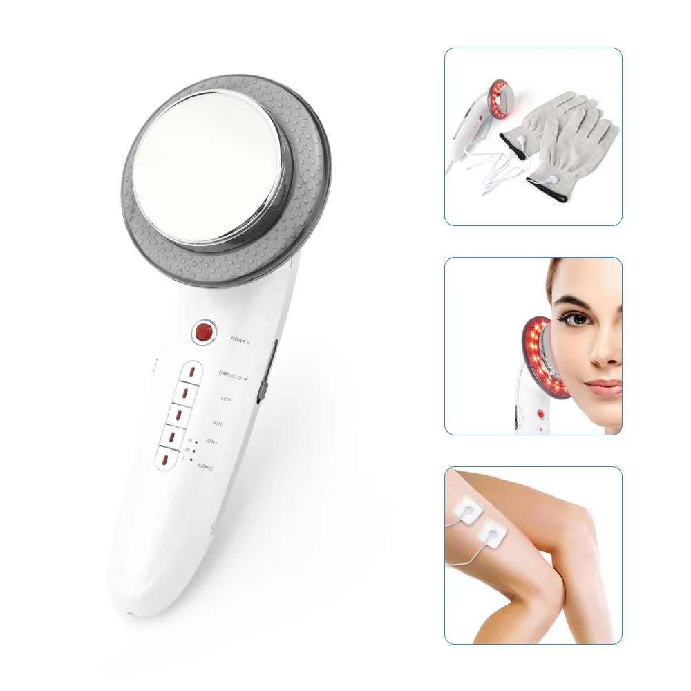 Koop Lichaam Vermagering Massager Ems Echografie Cavitatie Lipo Vet Brander Machine Galvanische Infrarood Ultrasone Afvallen Facial Lifting
