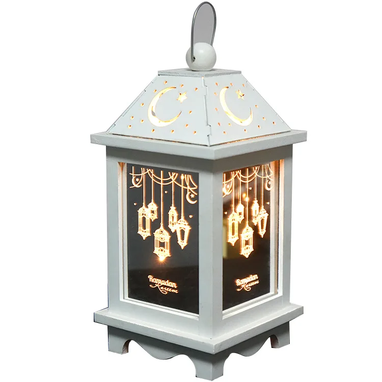 

2021 Ramadan Lanterns Lamp LED Eid Mubarak Decor Lights Ramadan Kareem Decoration for Home Muslim Islam Festival Party Supplies