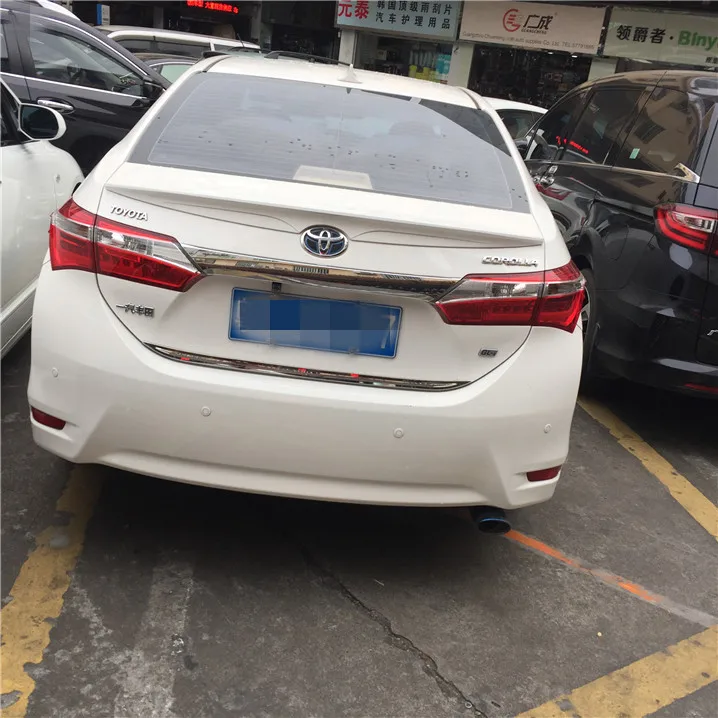 Спойлер для TOYOTA Corolla 2014-2017 высококачественный спойлер из АБС-пластика заднего