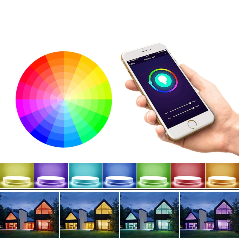 $27.36 LED Smart Light Smart Ceiling Light Indoor Light Room Light Tuya WiFi Bluetooth Control RGB WW CW 220V 24W 36W Modern Round