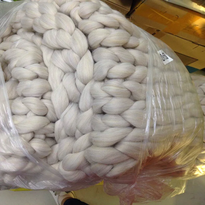 Супер мягкое одеяло ручной работы из ультратолстого волокна/акрила зимние