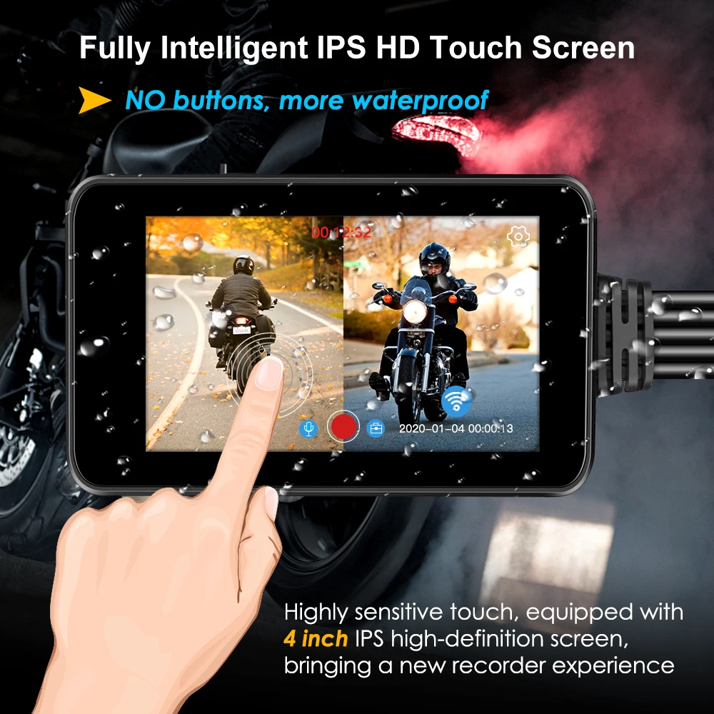 Видеорегистратор DVR широкоугольная GPS 1080P для мотоцикла |