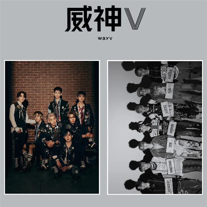 Альбом Пробуждение мира Kpop WayV 2 шт./компл. постер с картинками фото открытка