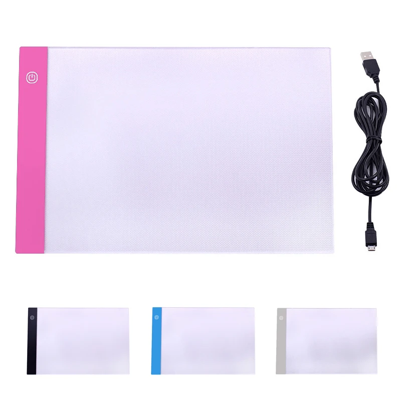 

Three level Dimming A4 LED Tracing pad Digital Pad USB Tablet light pad Copy Board Electronic Art Graphic Painting wacom pad