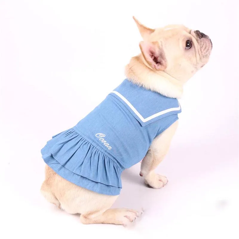 Джинсовая одежда для домашних животных темно синий стиль искусственная кожа