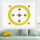 Гобелены Goetia Circle Mathers and Crowley version, полностью перерисованные и исправленные, настенные подвесные гобелены для декора гостиной