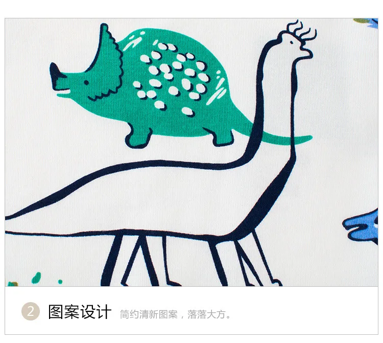 Детские пижамные комплекты для мальчиков Пижамный костюм с рисунком динозавра детская одежда сна героями