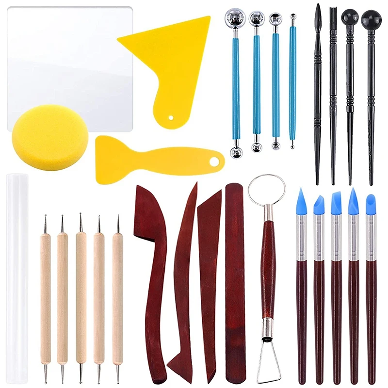 Набор инструментов для полимерной глины керамическая глина моделирования