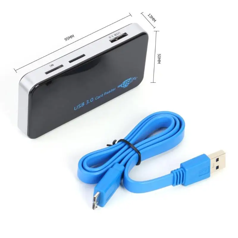 USB 3,0 кард-ридер карта памяти карта считывателя адаптер для TF M2 CF XD MS 6-в-1 комплексное проектирование удобно и практично