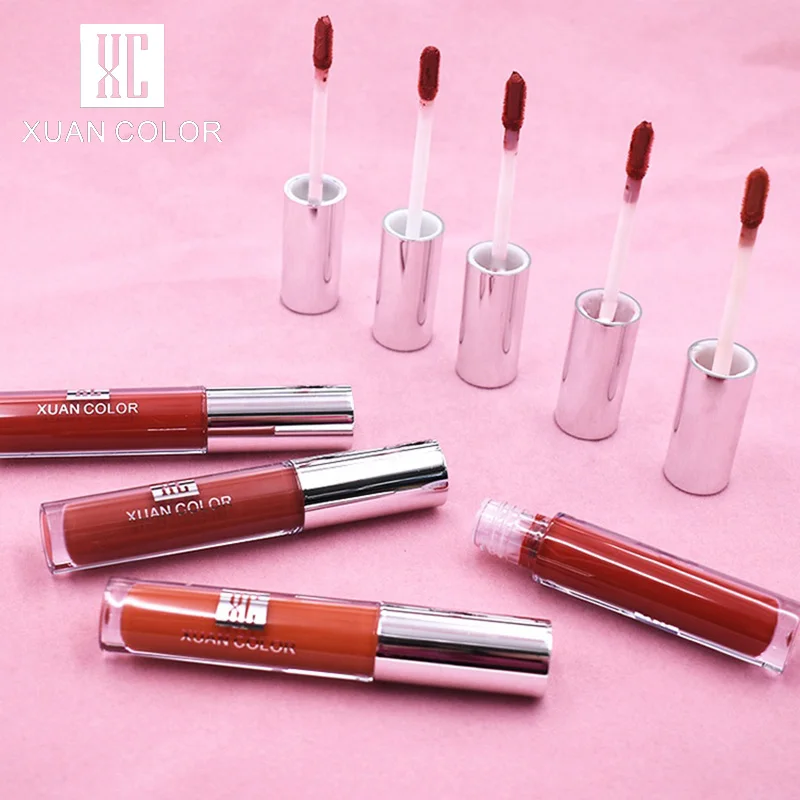 Модный разноцветный блеск для губ фирменная этикетка Высококачественная