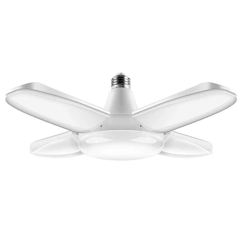 

Светодиодный гараж светильник регулируемый деформируемая игрушка потолочный светильник для дома склад мастерская складной четырехлистны...