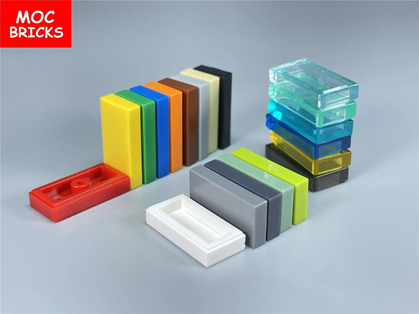 50 шт./лот MOC кирпичи плитки 1x2 подходит для 3069 DIY образовательные строительные