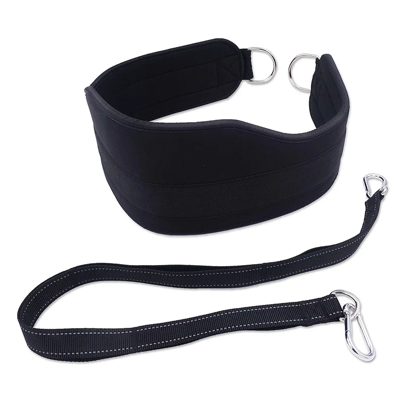 with Heavy Strap Фитнес Dip пояс штангиниста с цепочкой сверхмощный ремень широкий толстый Neoprend мягкий для подтягивания кальат бодибилдинга тренировок - Цвет: with Heavy Strap
