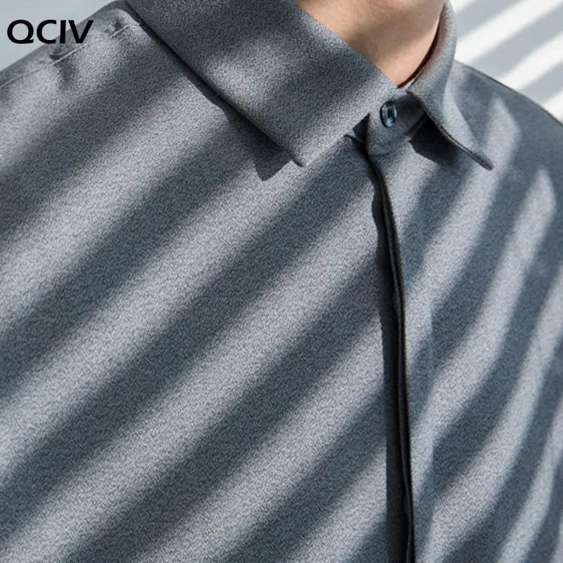 

Dress Shirt Men's Fashion Society Men Shirt Solid Color Business Casual Shirt Streetwear Loose Korean Long-sleeved Shirt M-2XL