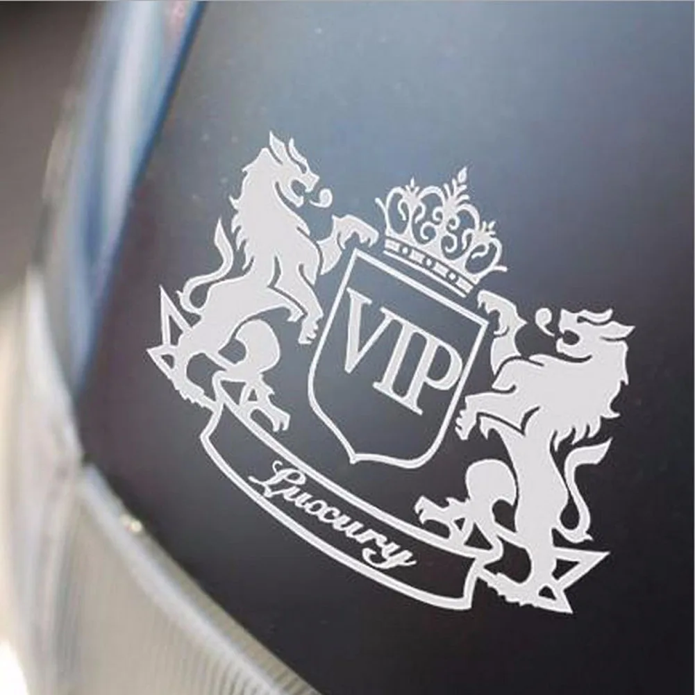 1 шт. 14*11 см Новый стиль наклейки для автомобиля VIP Лев Светоотражающие Виниловая