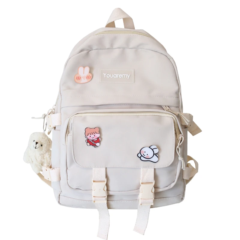 

Teen School Bags for Girls Student school Backpack Women kawaii book bags High school Teenage Schoolbag Female travel bag 2021