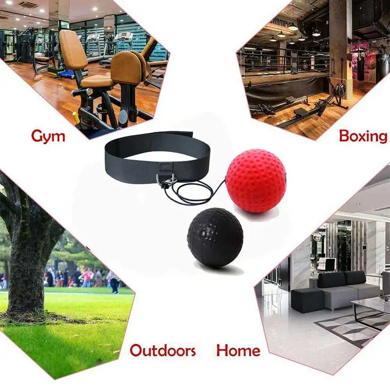 Повязка на голову с мячом для тренировки скорости бокса оборудование фитнеса