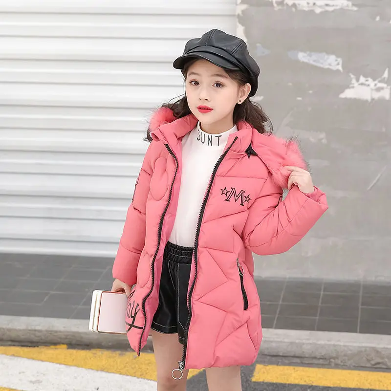 Зимнее пальто для девочек новинка 2021 модная детская зимняя куртка одежда теплые