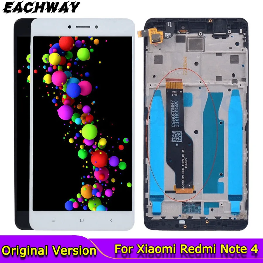 

3GB 32GB Global Version for Xiaomi Redmi Note 4 X / 4X LCD Display Touch Screen Replacement For 5.5" Xiaomi Redmi Note 4X LCD