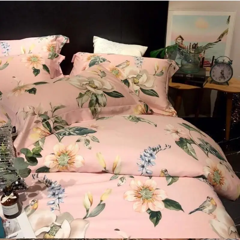 Простой комплект постельного белья с наволочкой пододеяльник набор простыня