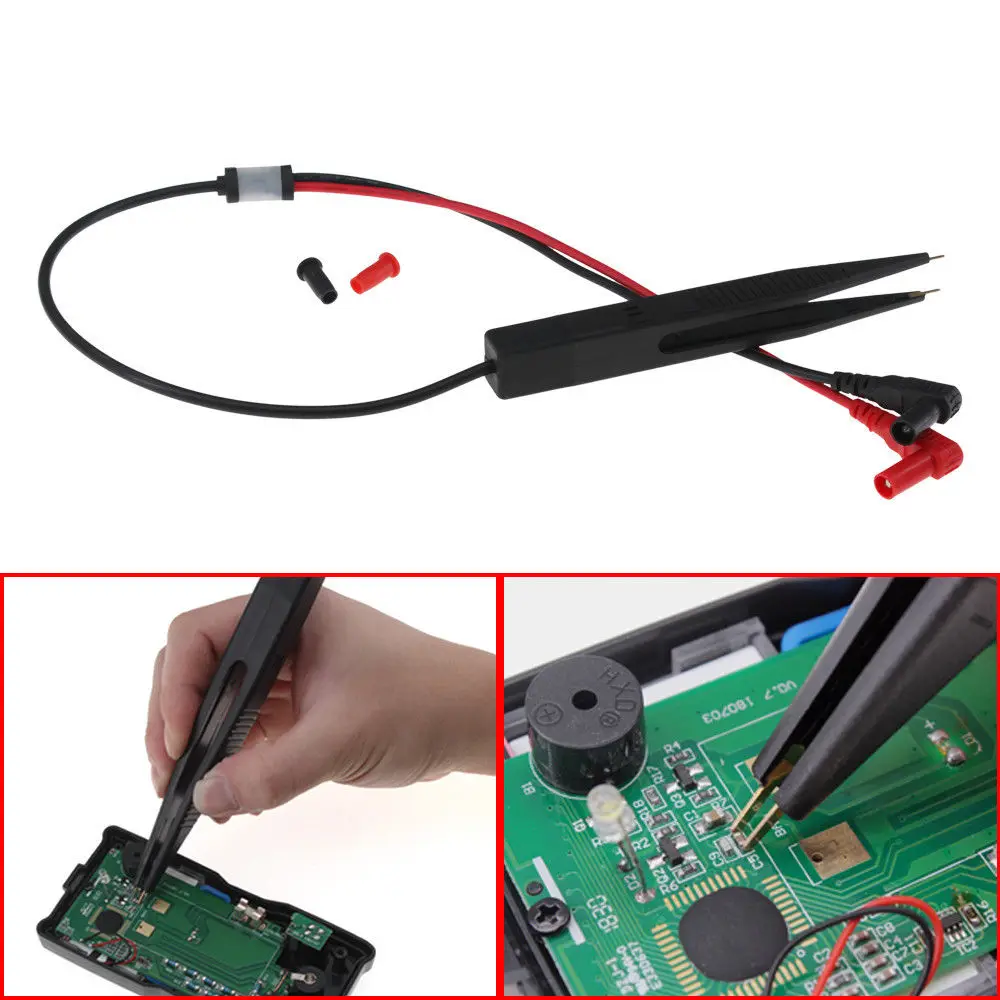 

SMD Resistor Multimeter Capacitor Test Clip Inductor Tester Meter Probe Tweezer