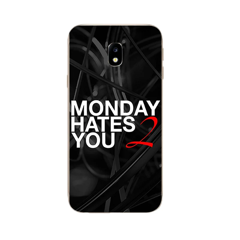 Чехлы из ТПУ для Samsung Galaxy S8/S8 Plus чехол телефона J3 J5 J7 2017 Prime с черными буквами|case for