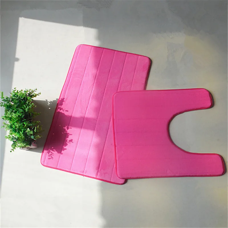 Новая модель супер мягкие коврик для унитаза 2 шт./компл. адсорбции воды Wc