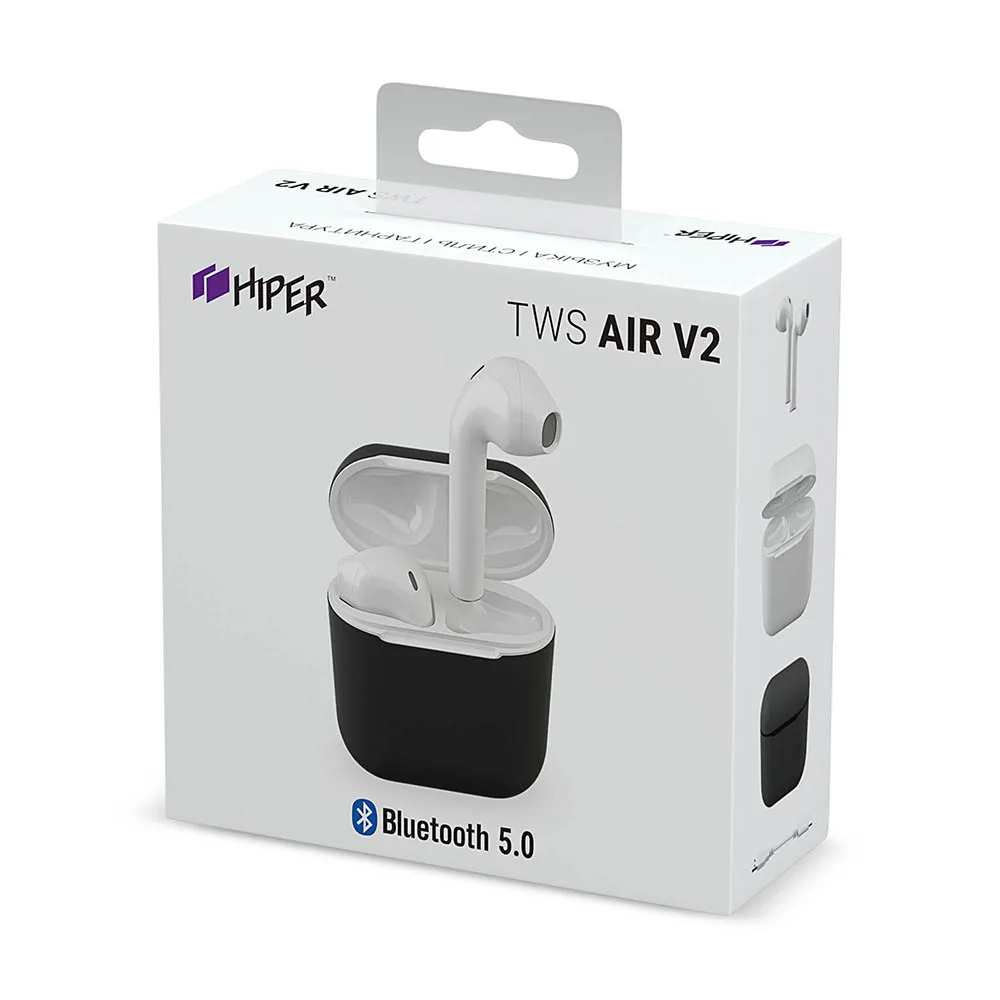 Беспроводные наушники HIPER TWS AIR V2 чехол в комплекте | Электроника