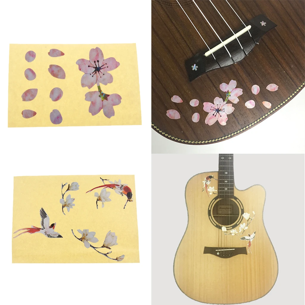 1 шт. гитары декор наклейки Стикеры для бас-гитары детали укулеле аксессуары