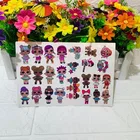 Куклы-сюрпризы LOL, оригинальная тату-наклейка, случайный выбор, 1 шт., экшн-фигурка-сюрприз, Мультяшные Игрушки для девочек, подарки на день рождения Lol