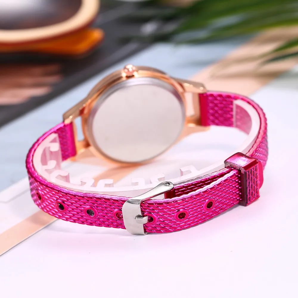 Часы Vansvar женские кварцевые модные темпераментные с силиконовым ремешком и