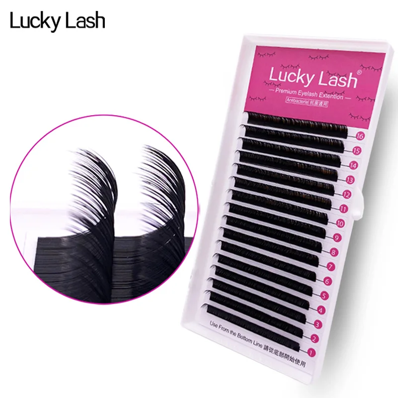 

Lucky Lash Faux individual False Mink eyelash extension, lashes maquiagem cilios for soft natural wimper 8-15mm