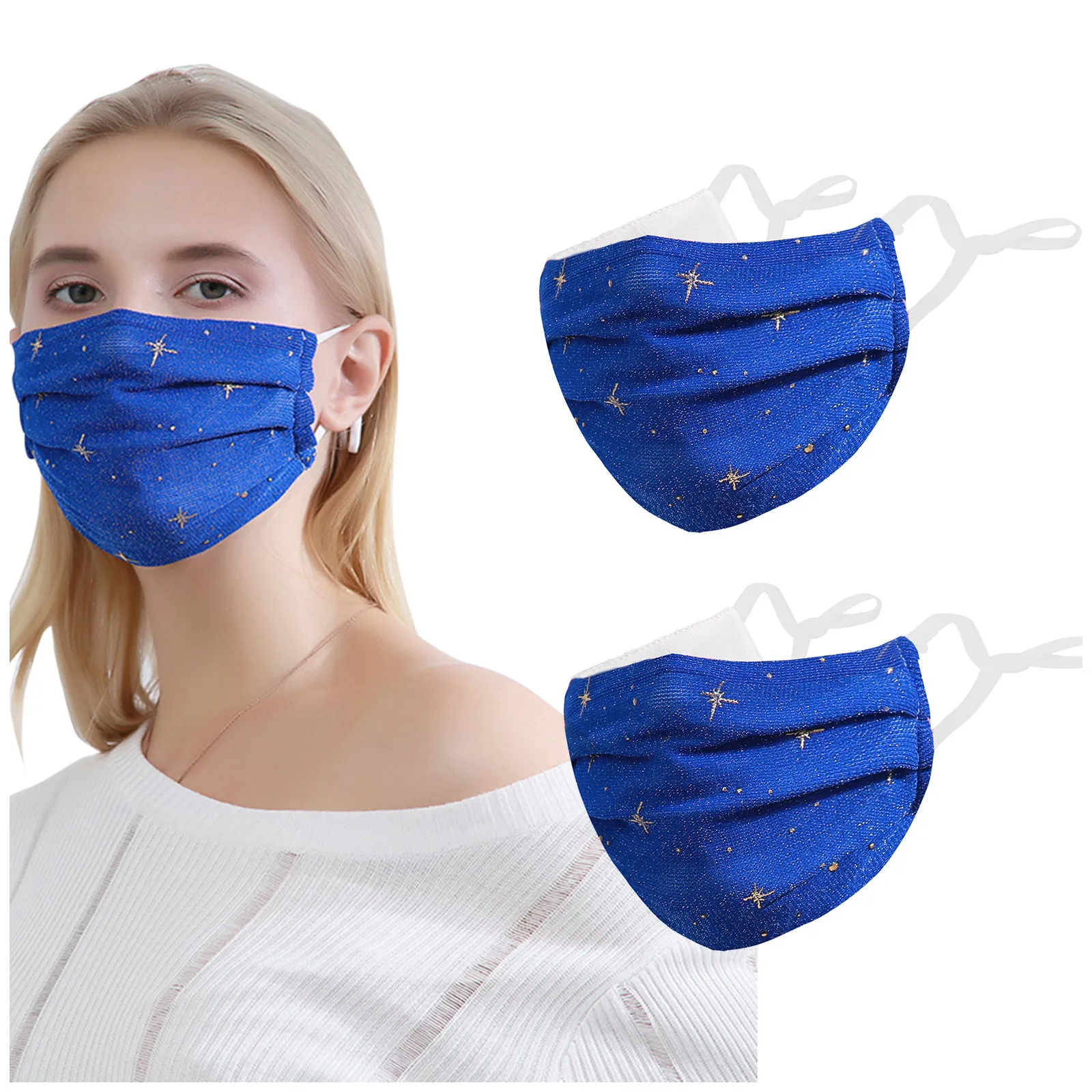 

2pc Women Mask Transparent Masquerade Protective Washable Adjustable Face Mask High-quality Mouth Masks