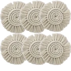 Подставки для макраме ручной работы, подставка для чашки в богемном стиле, нескользящий коврик для чашки, льняная подставка для кофе