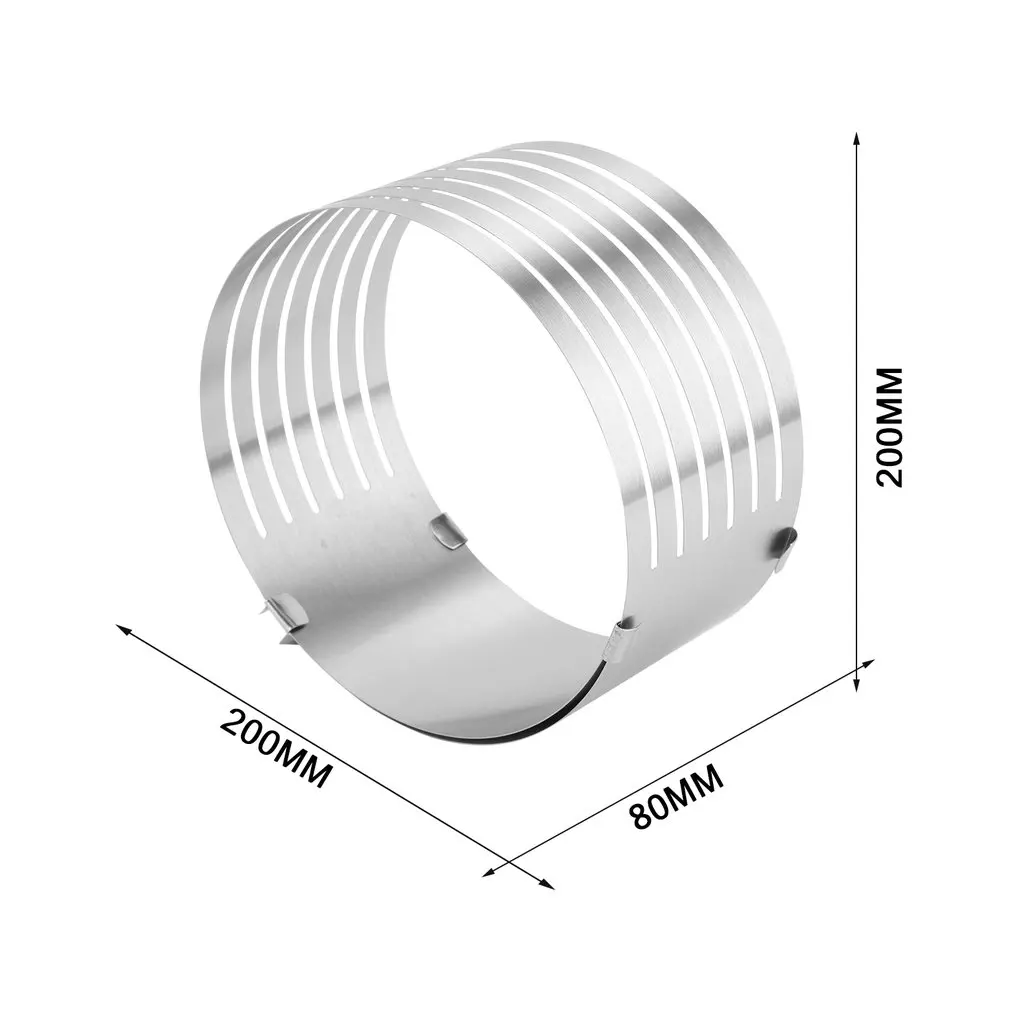 

Adjustable Round Bread Cake Slicer Stainless Steel Cake Cutter Double Line Cake Slice Kitchen Baking Tools
