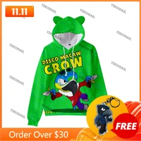 cartoon star demon mecha crow shooter shark cute cat ear kids hoodie boys girls jacket tops shoot shooting 3d sweatshirt
