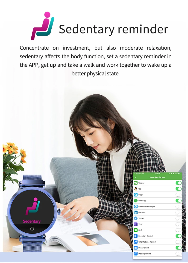 Для женщин модные часы Smart watch монитор сердечного ритма, с экраном сердцебиения, умные часы, Для мужчин умные часы Фитнес часы-браслет