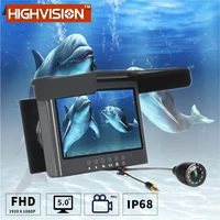 highvision video fish finder 5 0 inch ips lcd display camera kit winter underwater ice fishing visual fish finder fishing camera