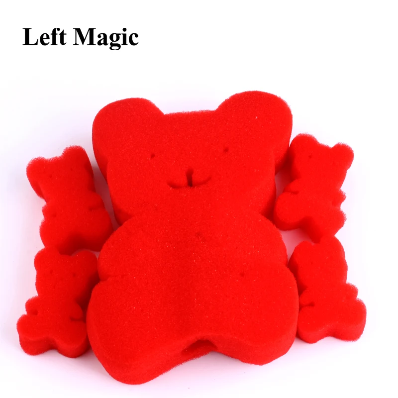 5 шт. = 1 комплект Новое поступление Волшебный губчатый медведь фокусы реквизит