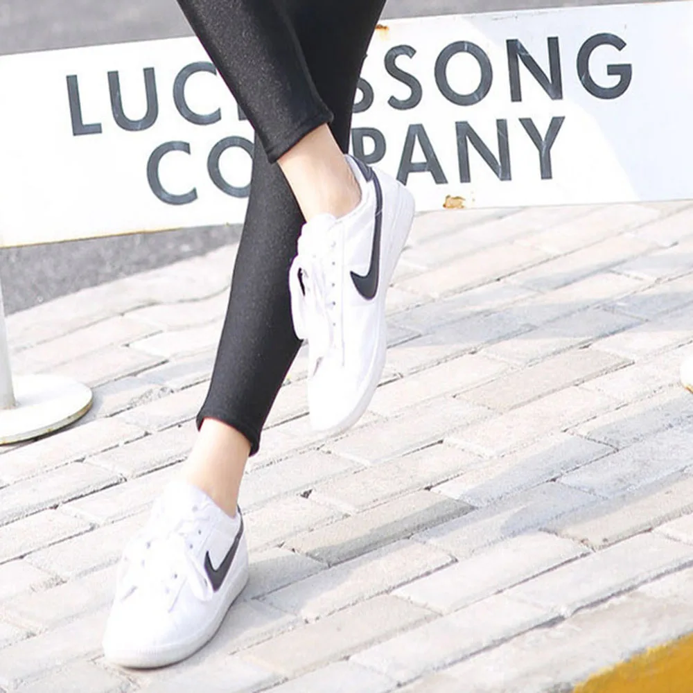 Large Size Extra Thick Plus Velvet Gloss Pants All Outside Wearing Thin Elastic Leggings Women's Autumn and Winter Cotton Pants