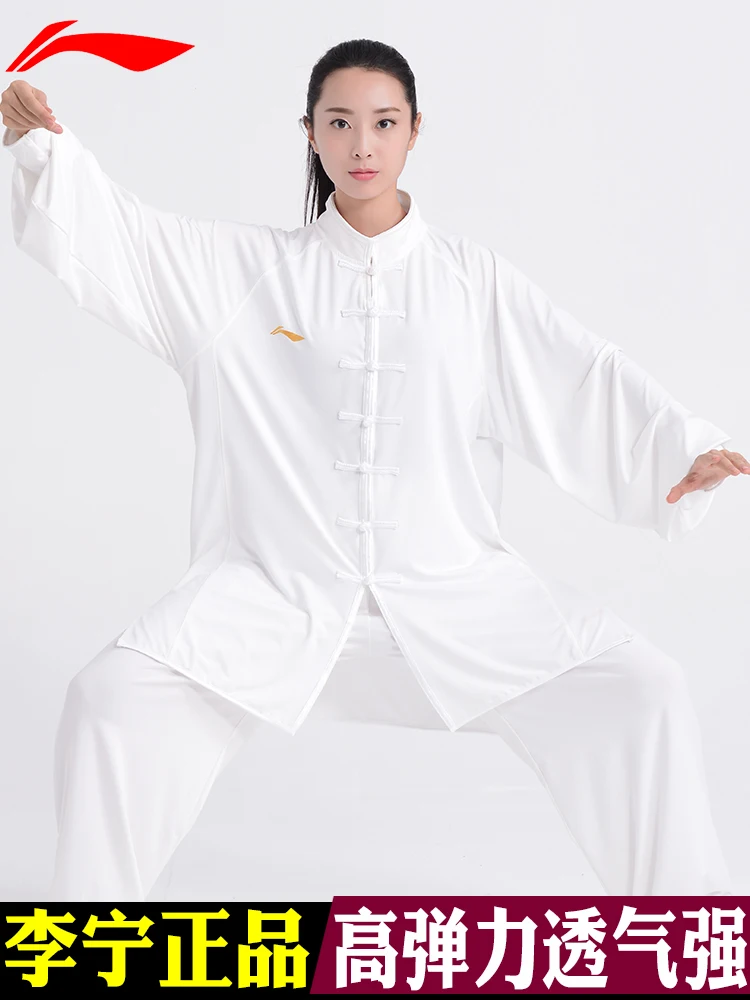 

Костюм для тренировок Tai Ji Женский, Шелковый костюм из молочного шелка для боевых искусств, одежда для мужчин, весна-осень