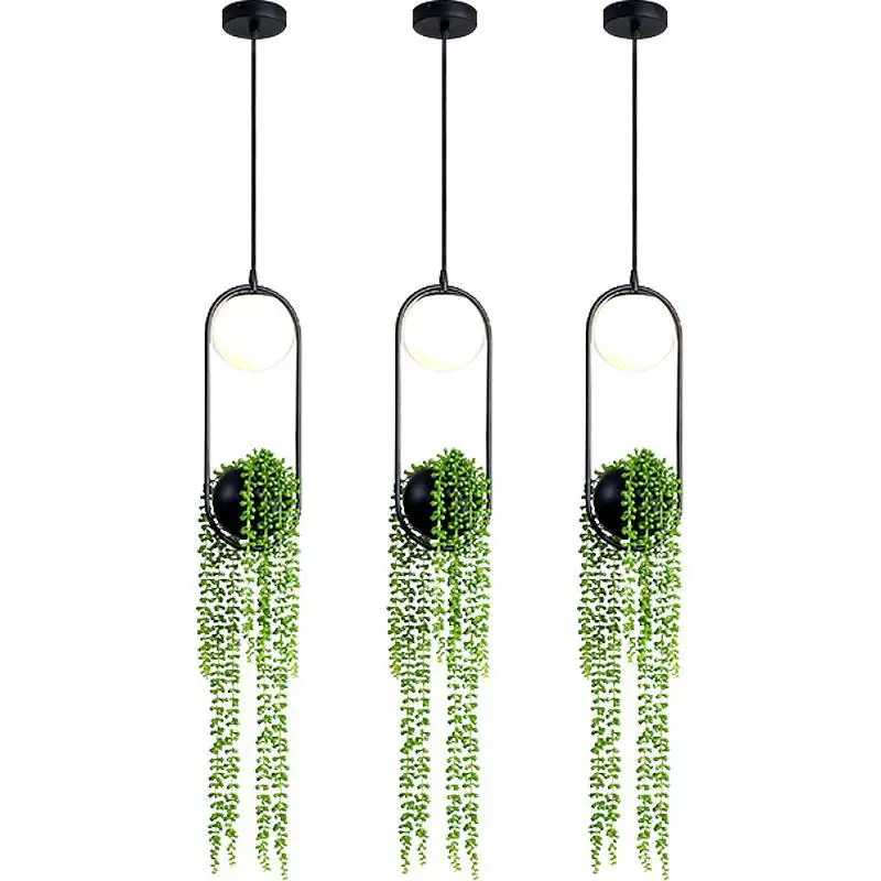 Подвесные светильники в виде растений светодиодная лампа для сада цветочного
