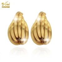 aniid fashion statement earrings 2021 gold plated earring geometric stud ear rings for women jewelry accessories gift